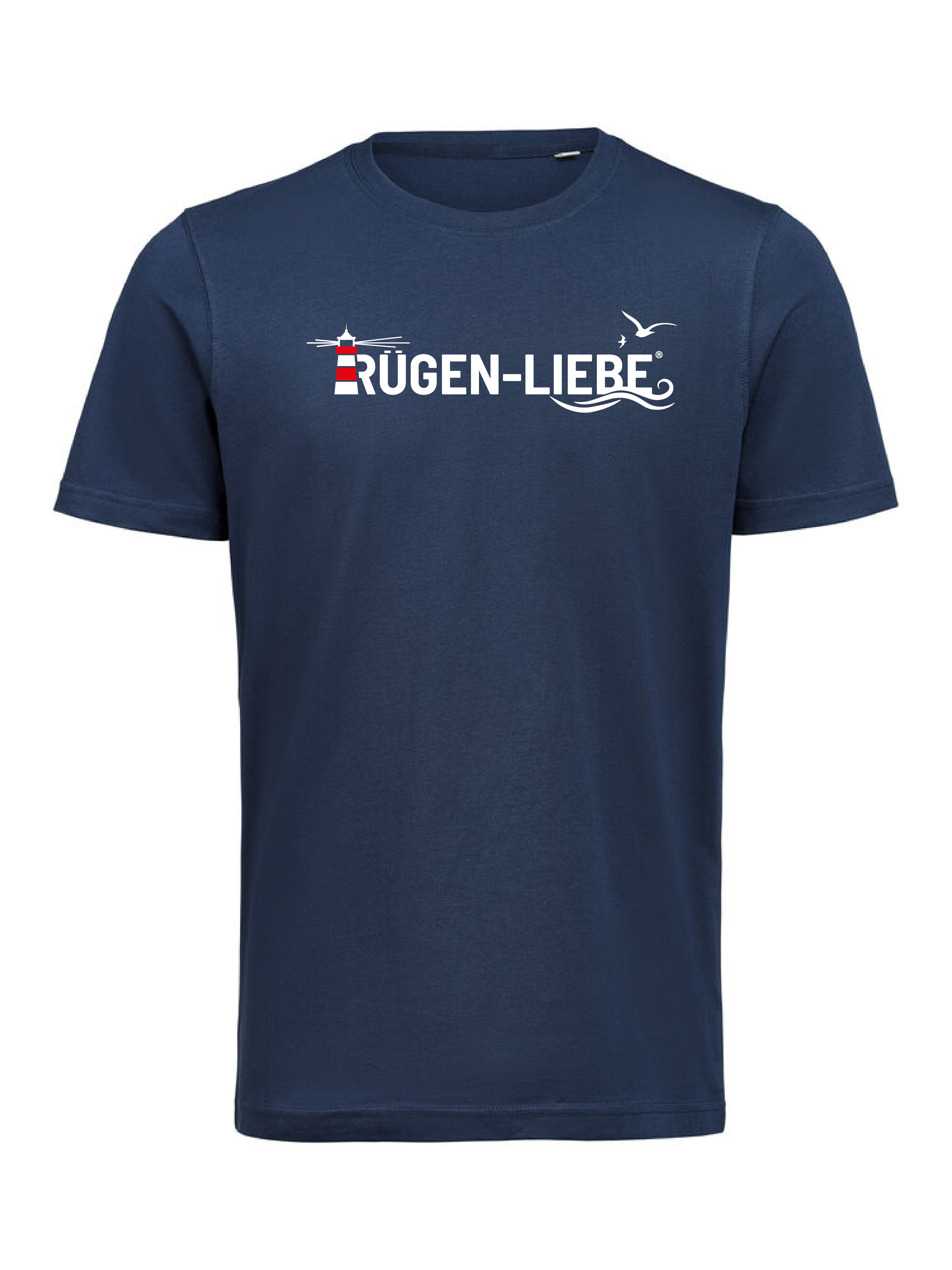 Rügen-Liebe - T-Shirt großes Logo - navy