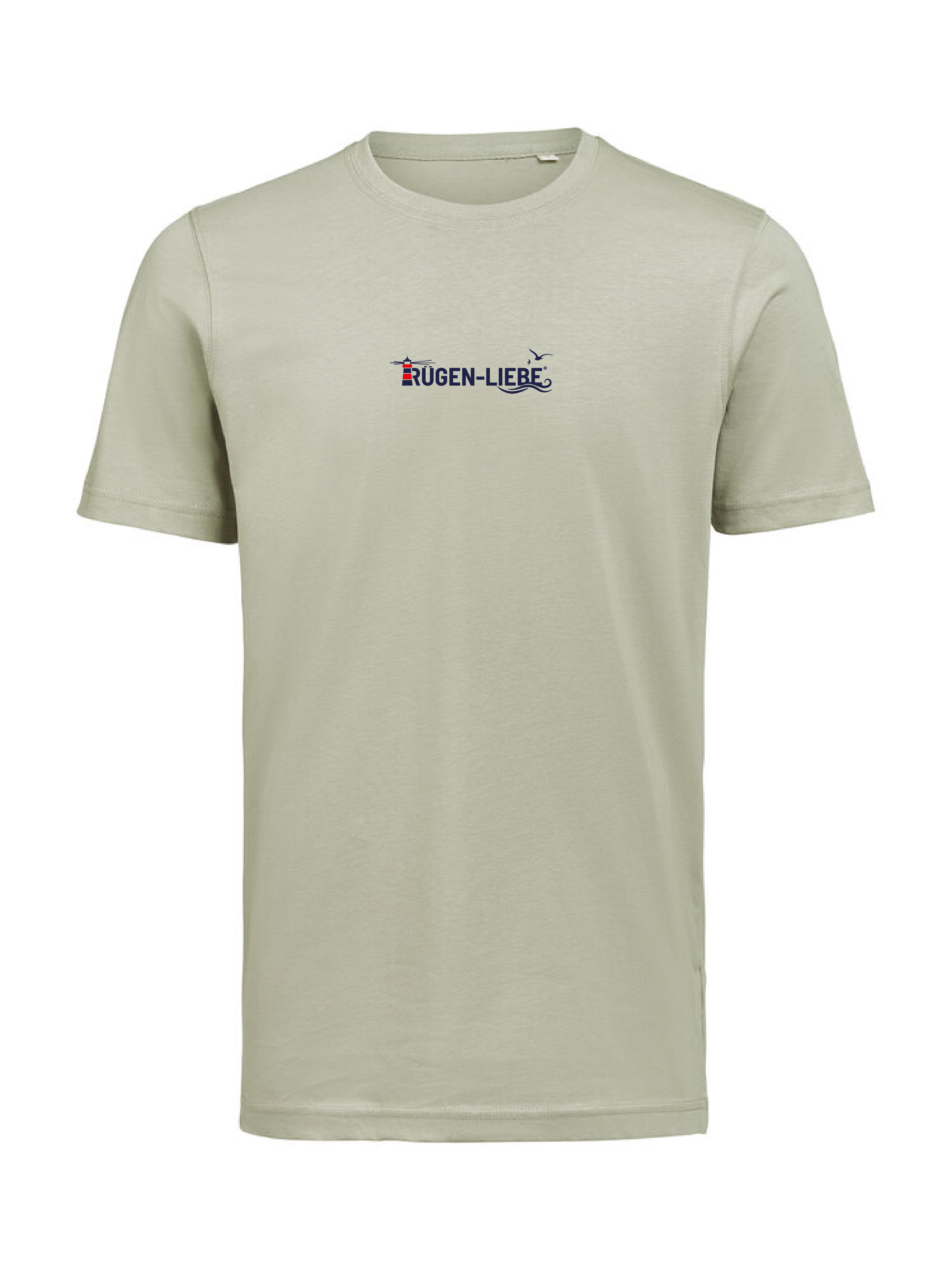 Rügen-Liebe - T-Shirt kleines Logo - sage