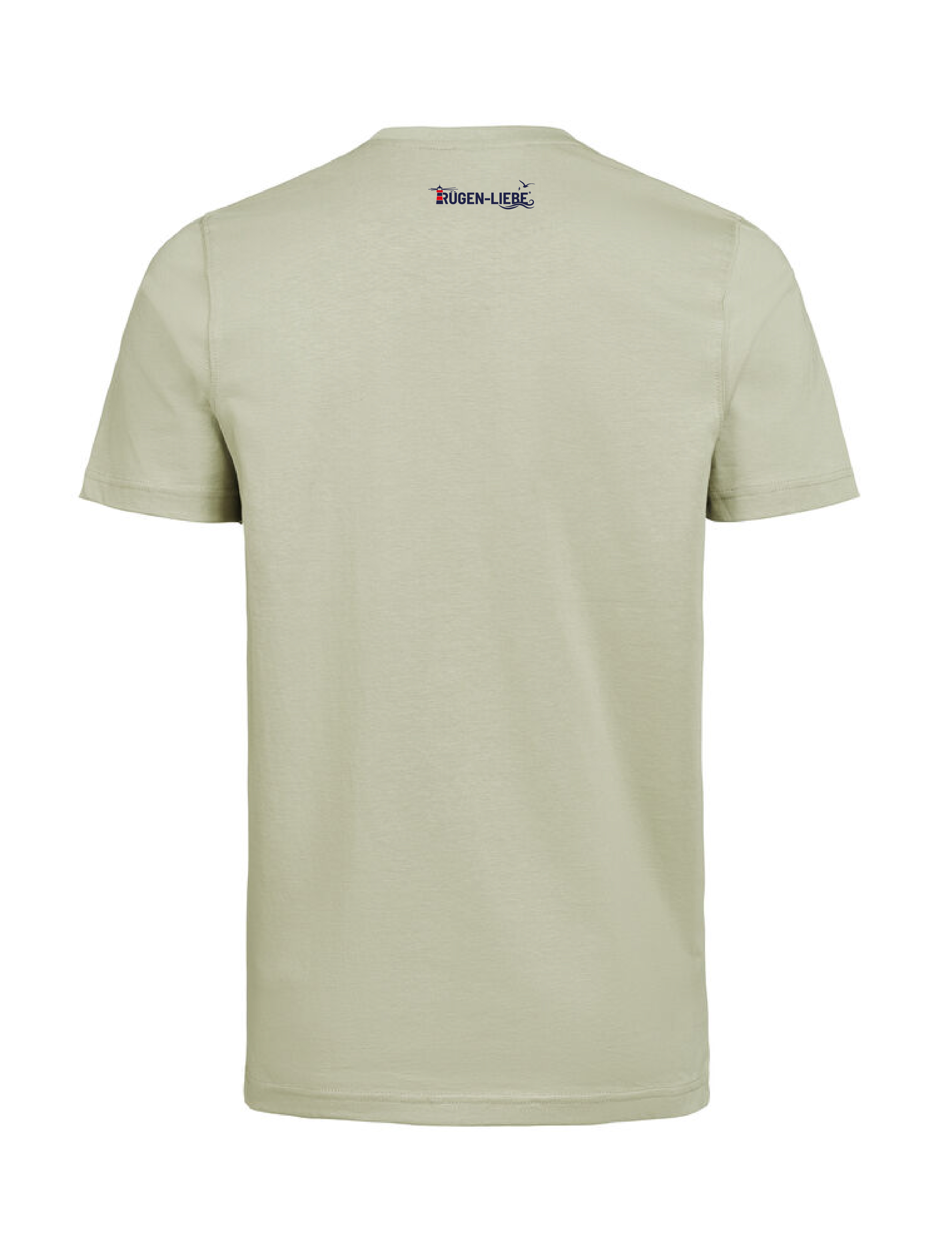 Rügen-Liebe - T-Shirt großes Logo - sage